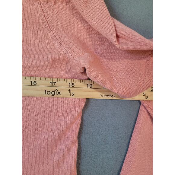 Eileen Fisher Scoop Neck Sweater – Lightweight Silk-Cashmere Blend – M – Orange - Picture 5 of 9